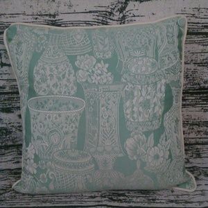 VINTAGE Victorian Style Throw Pillow Vase Motif